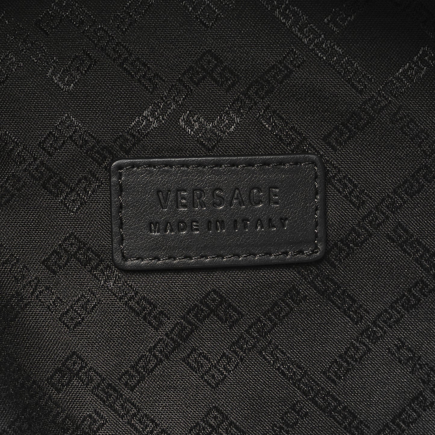 Nylon Palazzo Medusa Backpack Black