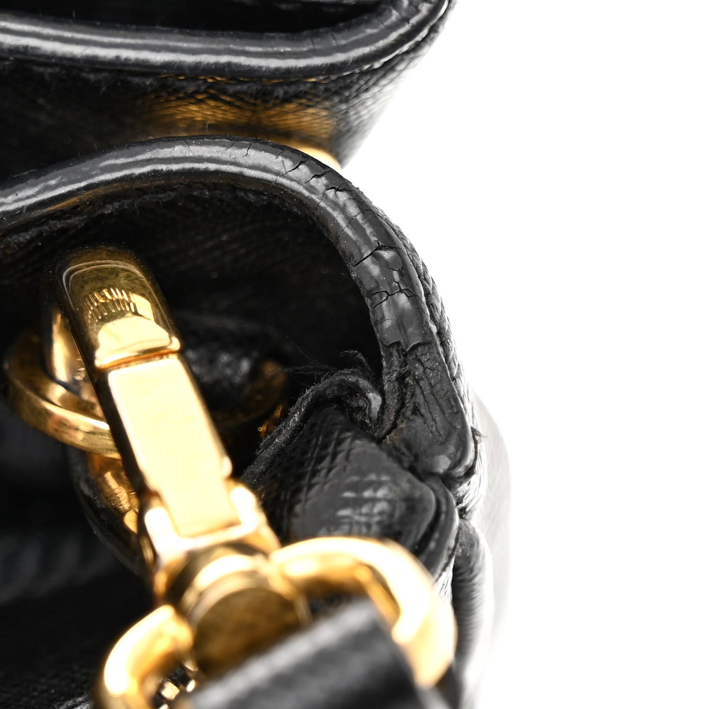 Saffiano Medium Galleria Double Zip Tote Black