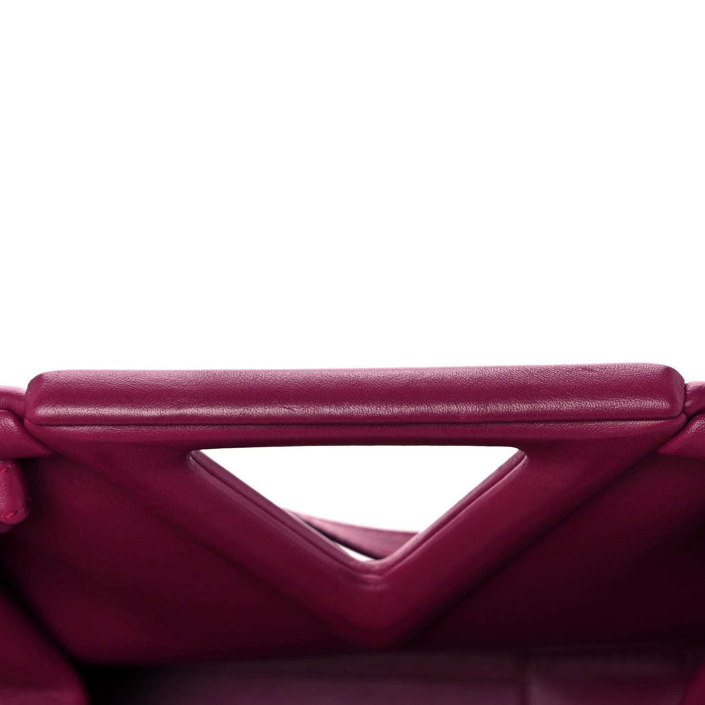 Calfskin Small The Point Triangle Bag Cinnabar