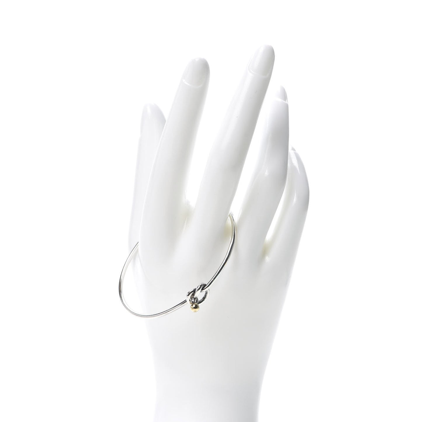 Sterling Silver 18K Yellow Gold Knot Bracelet