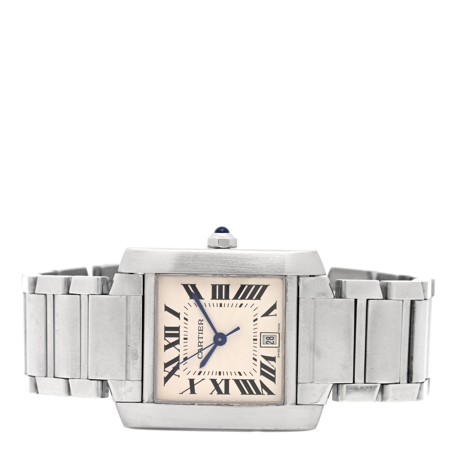 Cartier Stainless Steel 28mm Tank Francaise Automatic Watch 2 of 4