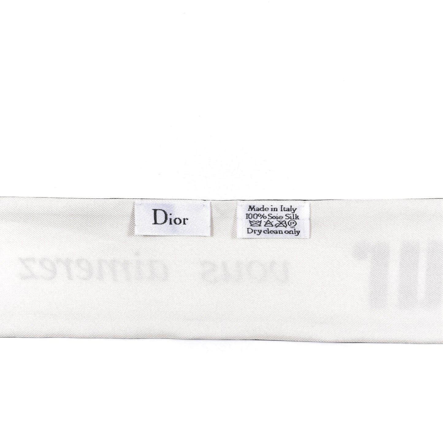Silk Surrealisme Amour Mitzah Scarf White Black