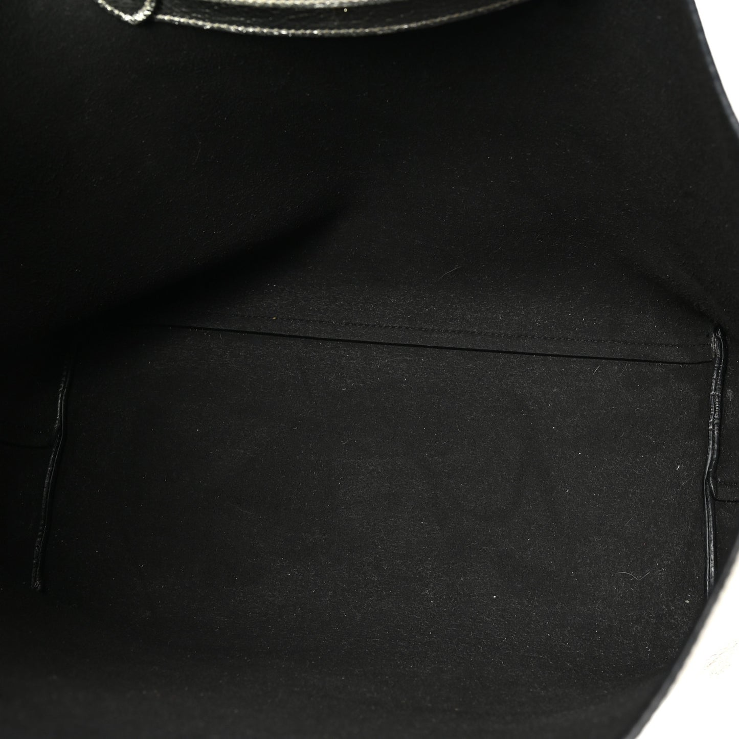 Metallic Grained Calfskin Travel Tote Silver