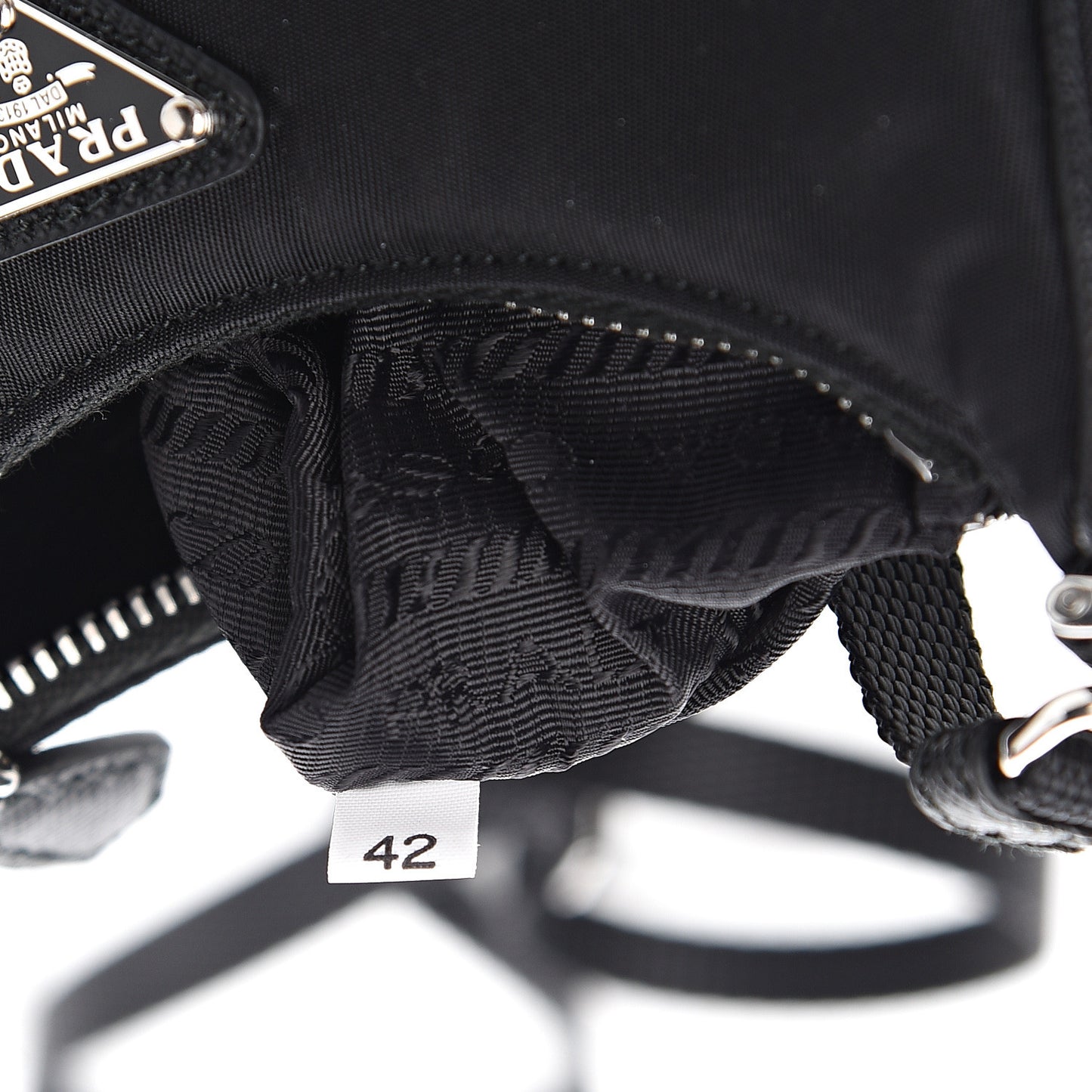 Tessuto Nylon Mini Re-Edition 2000 Shoulder Bag Black