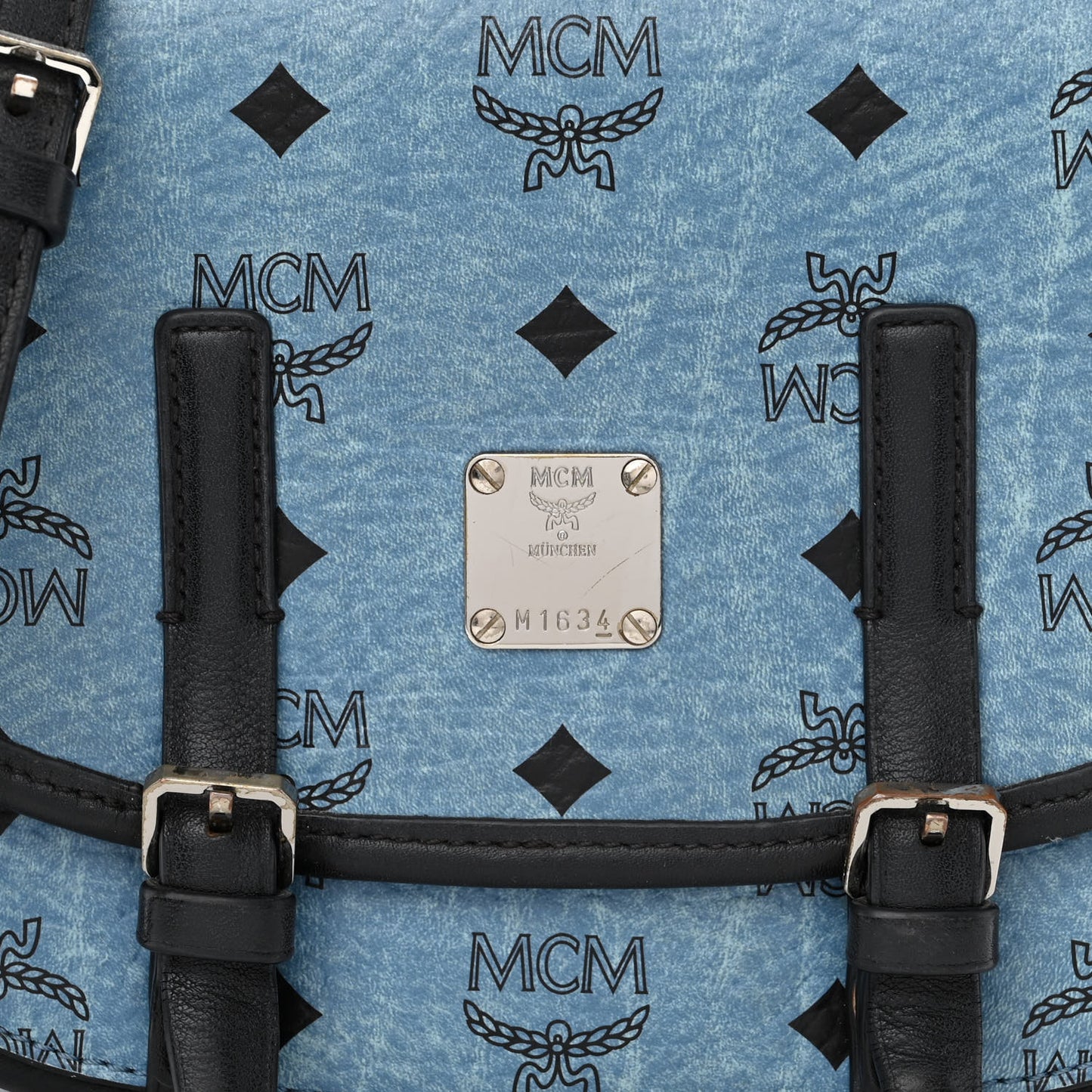 Visetos Small Crossbody Flap Messenger Denim Blue