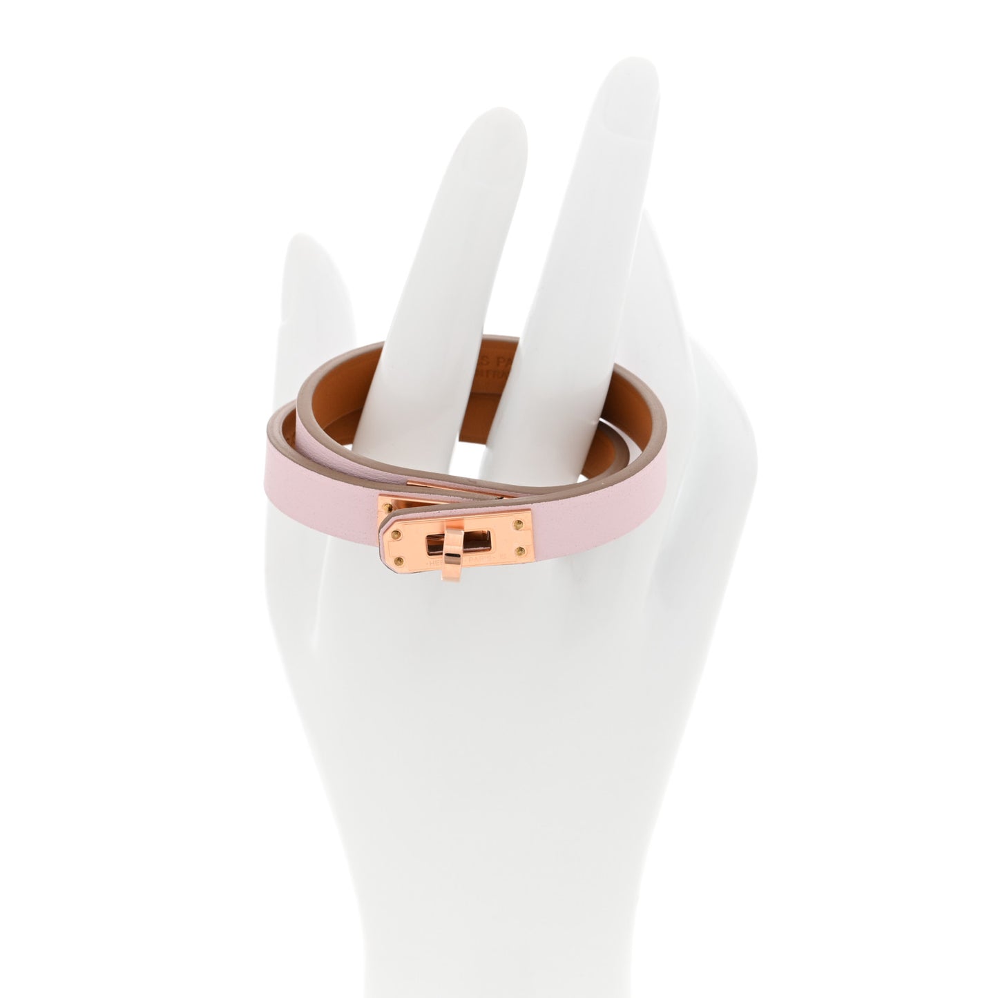 Swift Mini Kelly Double Tour Bracelet T1 Mauve Pale