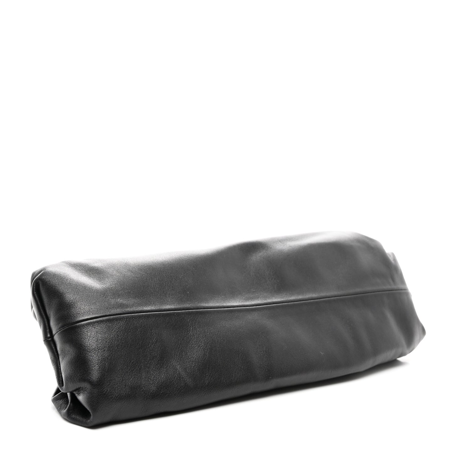 Smooth Butter Calf The Pouch Oversized Clutch Black