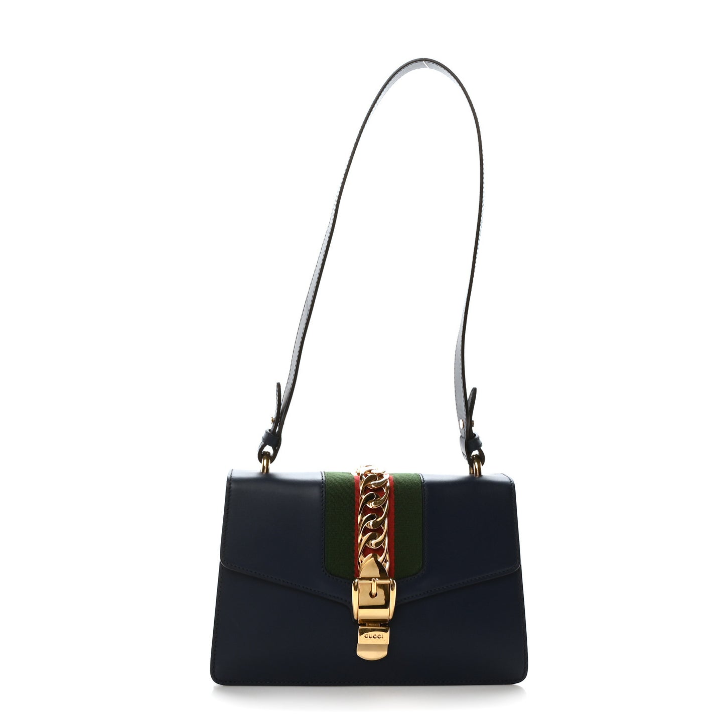 Calfskin Small Sylvie Shoulder Bag Blue Agata