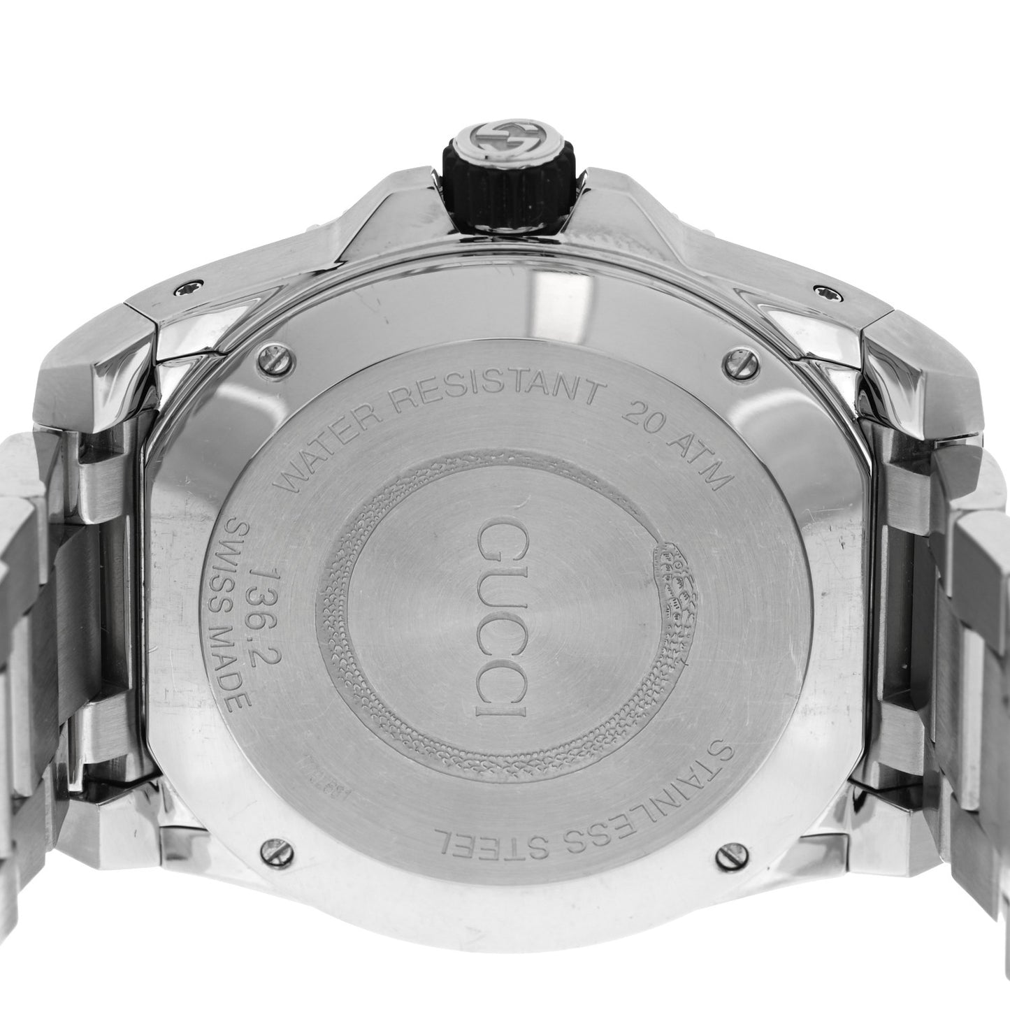 Stainless Steel 45mm Dive Snake Quartz Watch Black
