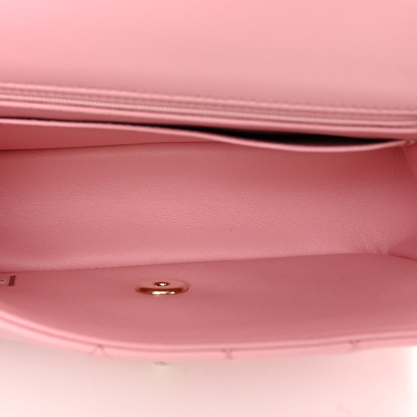 Lambskin Quilted Mini Rectangular Flap Pink
