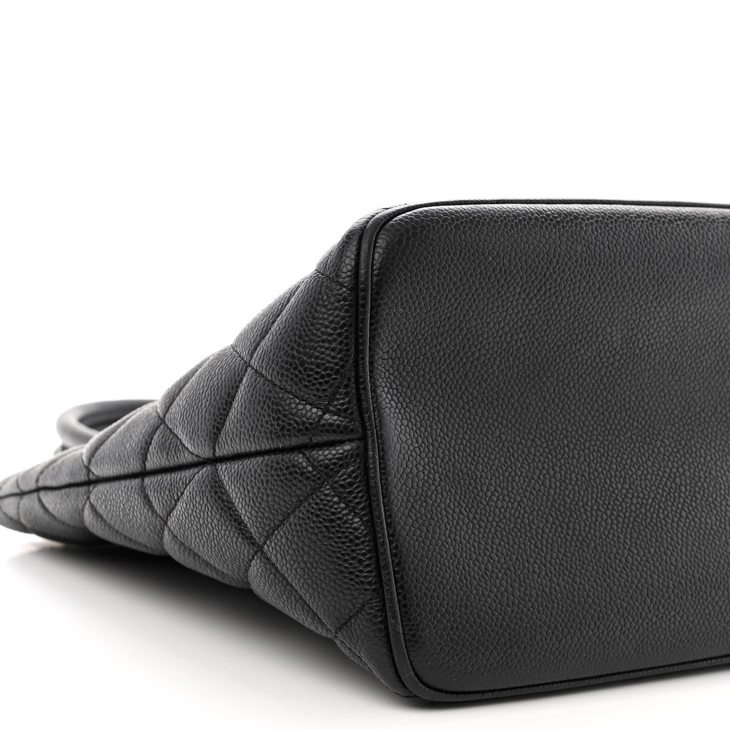 Caviar Quilted Medallion Tote Black