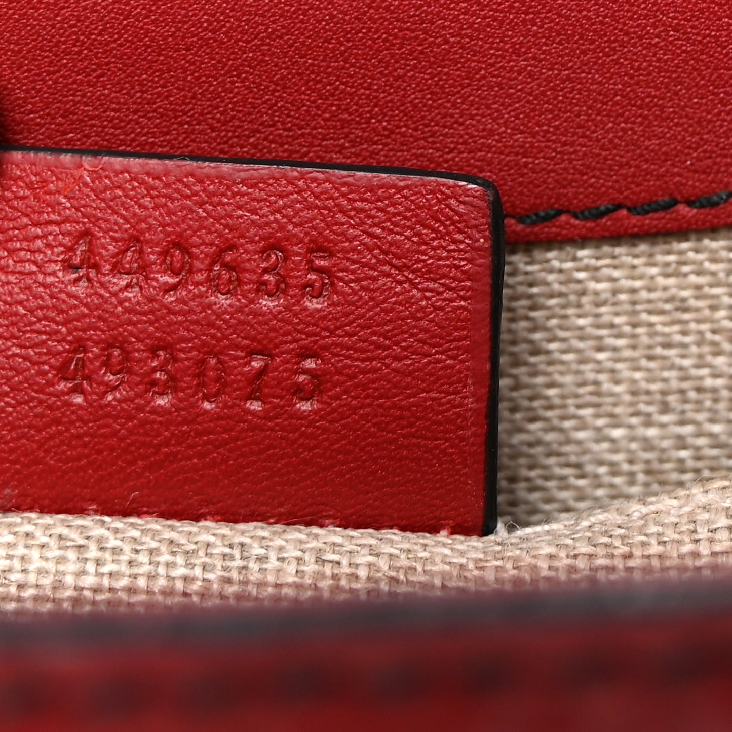 Microguccissima Medium Emily Chain Shoulder Bag Red