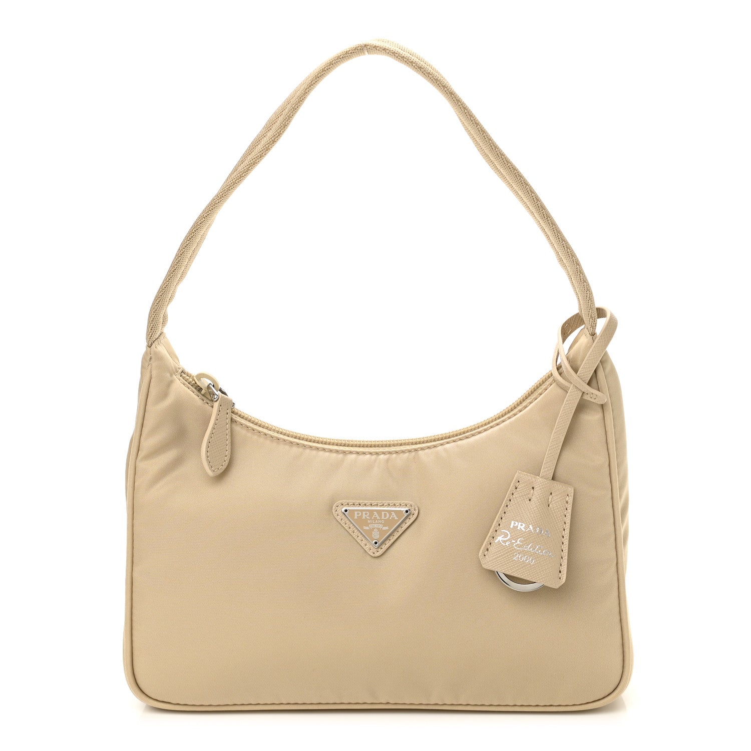 Prada Tessuto Nylon Mini Re-Edition 2000 Bag Cammeo 1060328