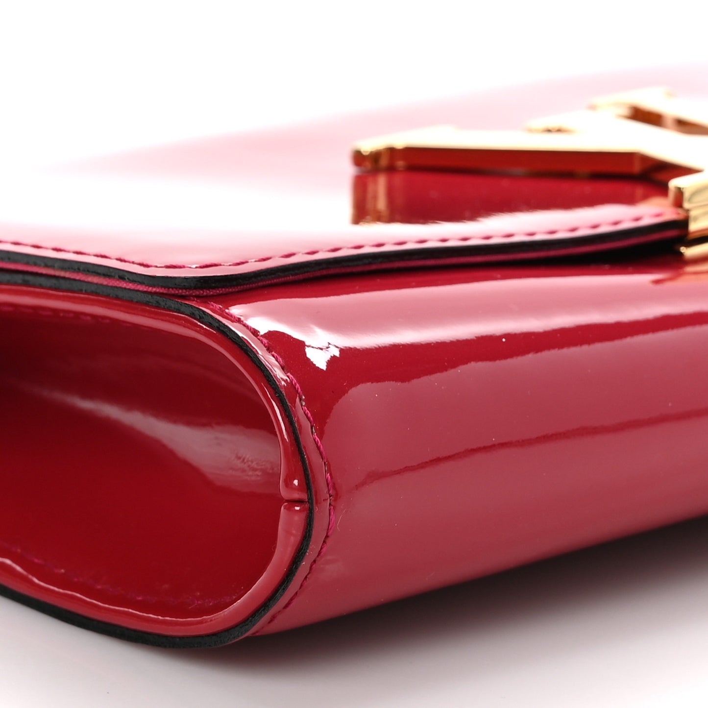 Patent Louise Clutch Rose Indien