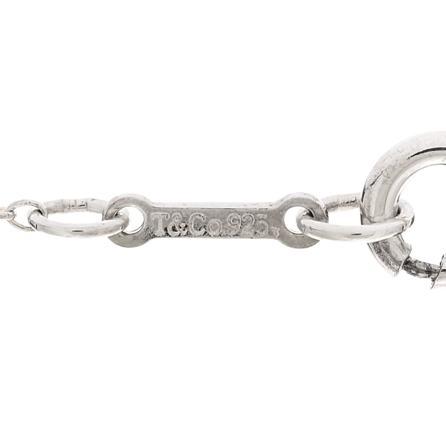 Sterling Silver 12mm Elsa Peretti Cross Pendant Necklace