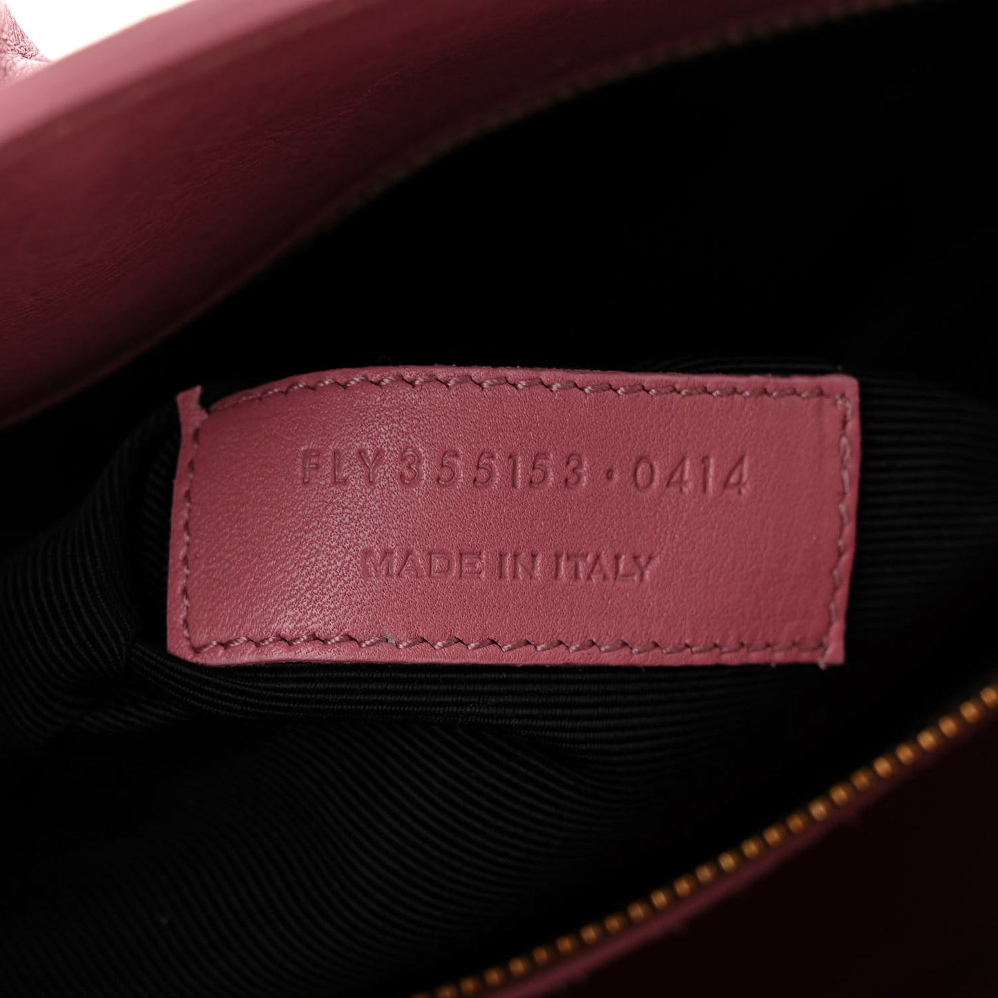Calfskin Small Sac De Jour Dark Rose