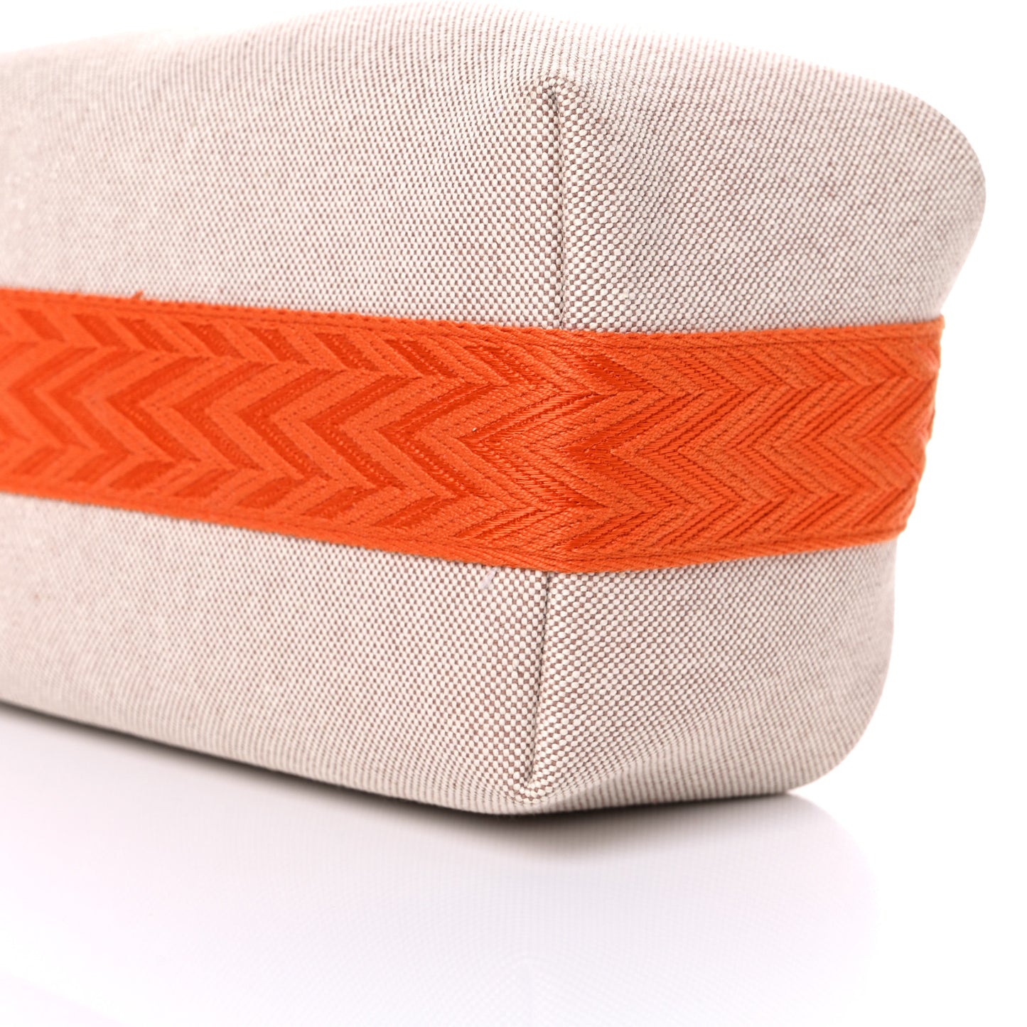 Canvas Small Bride-A-Brac Pouch Natural Orange