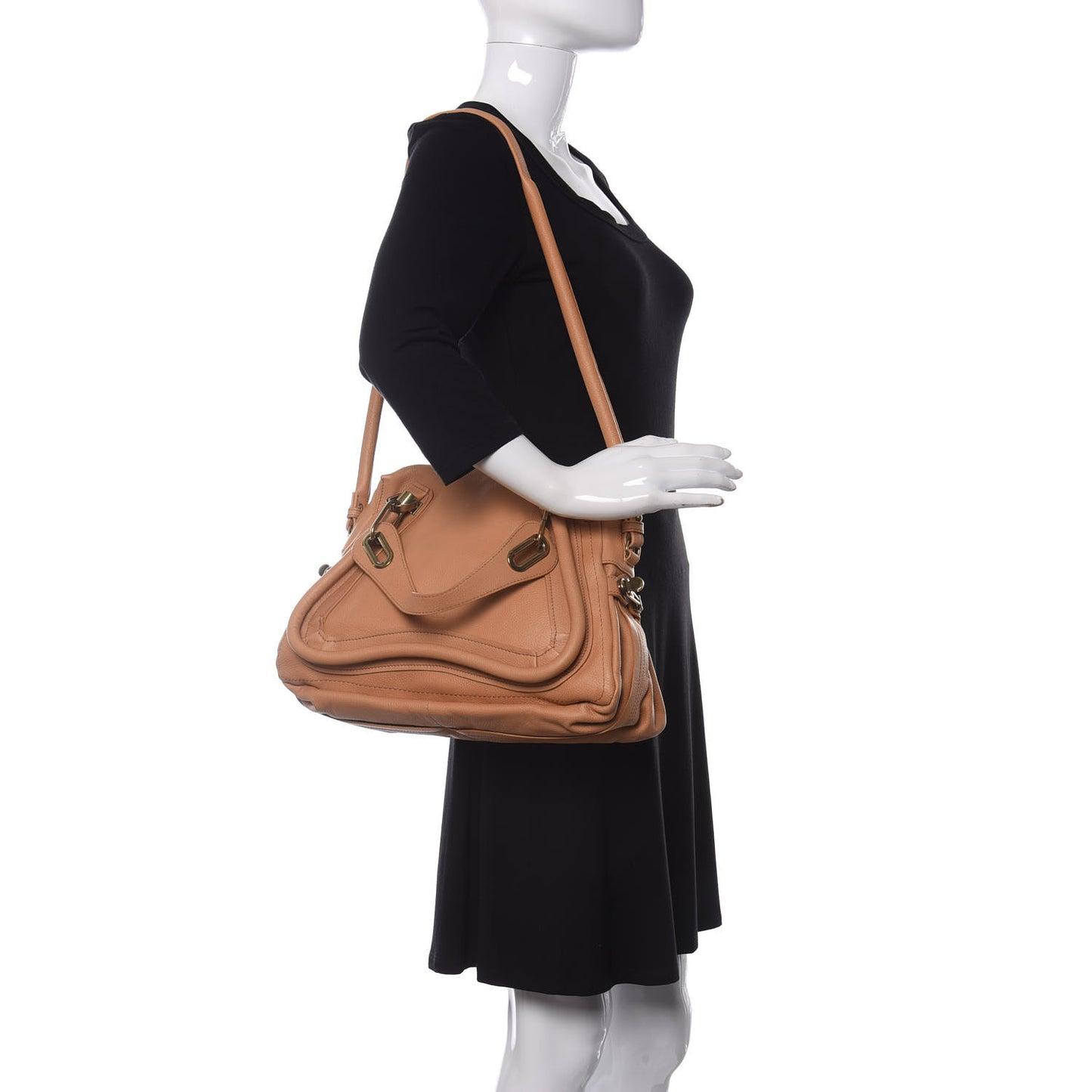 Calfskin Medium Paraty Rose Milk