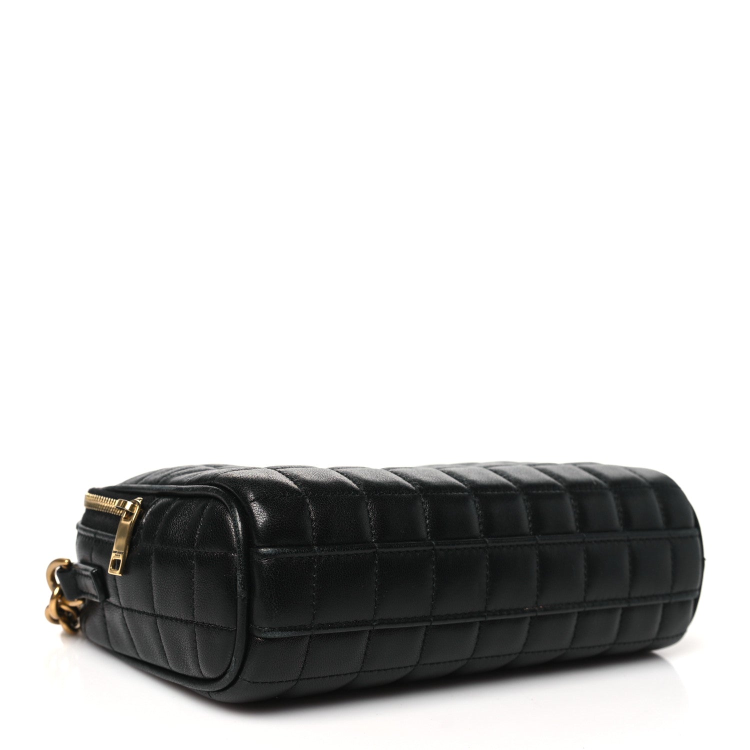 Saint Laurent Lambskin Carre Quilted Cassandre Mini Camera Bag Black 3 of 11