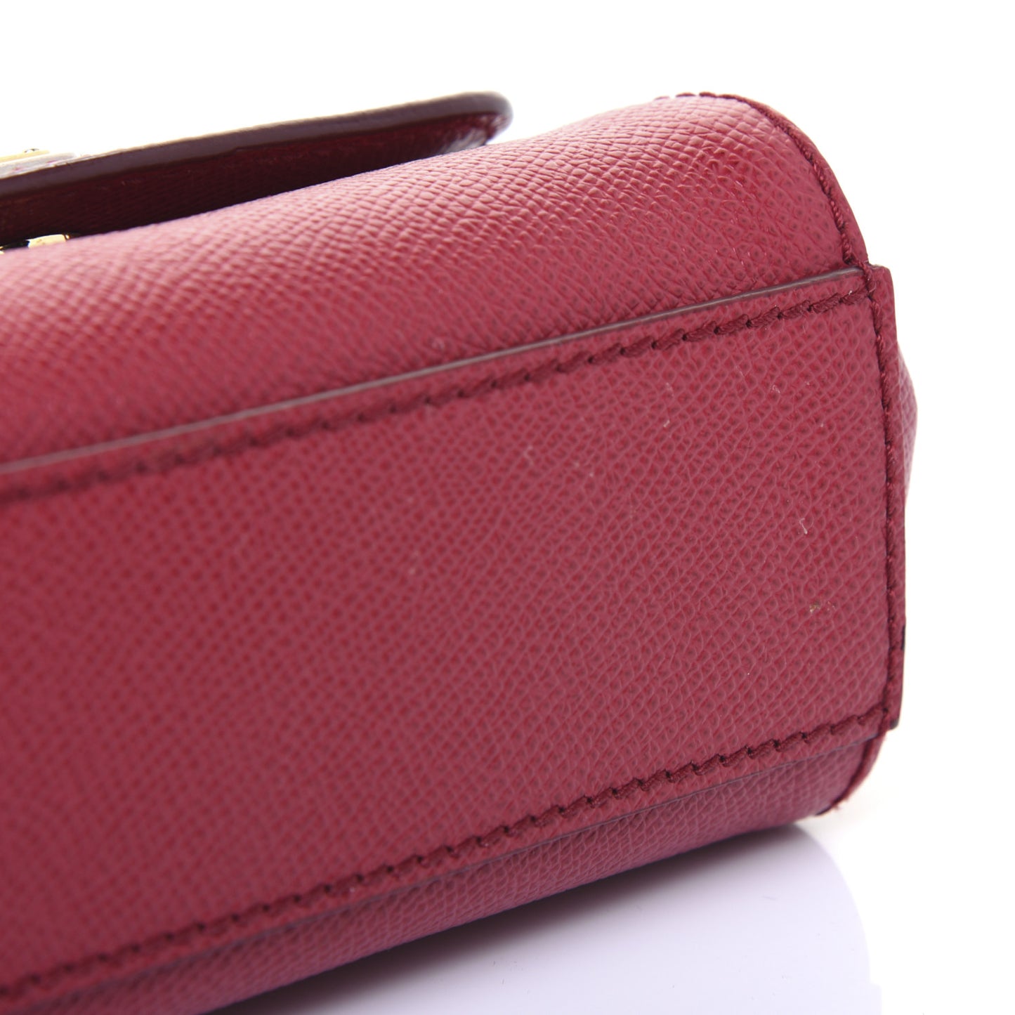 Dauphine Micro Miss Sicily Satchel Dark Red