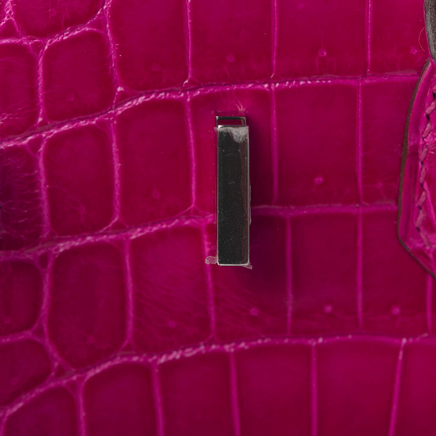 Shiny Niloticus Crocodile Birkin 25 Rose Scheherazade