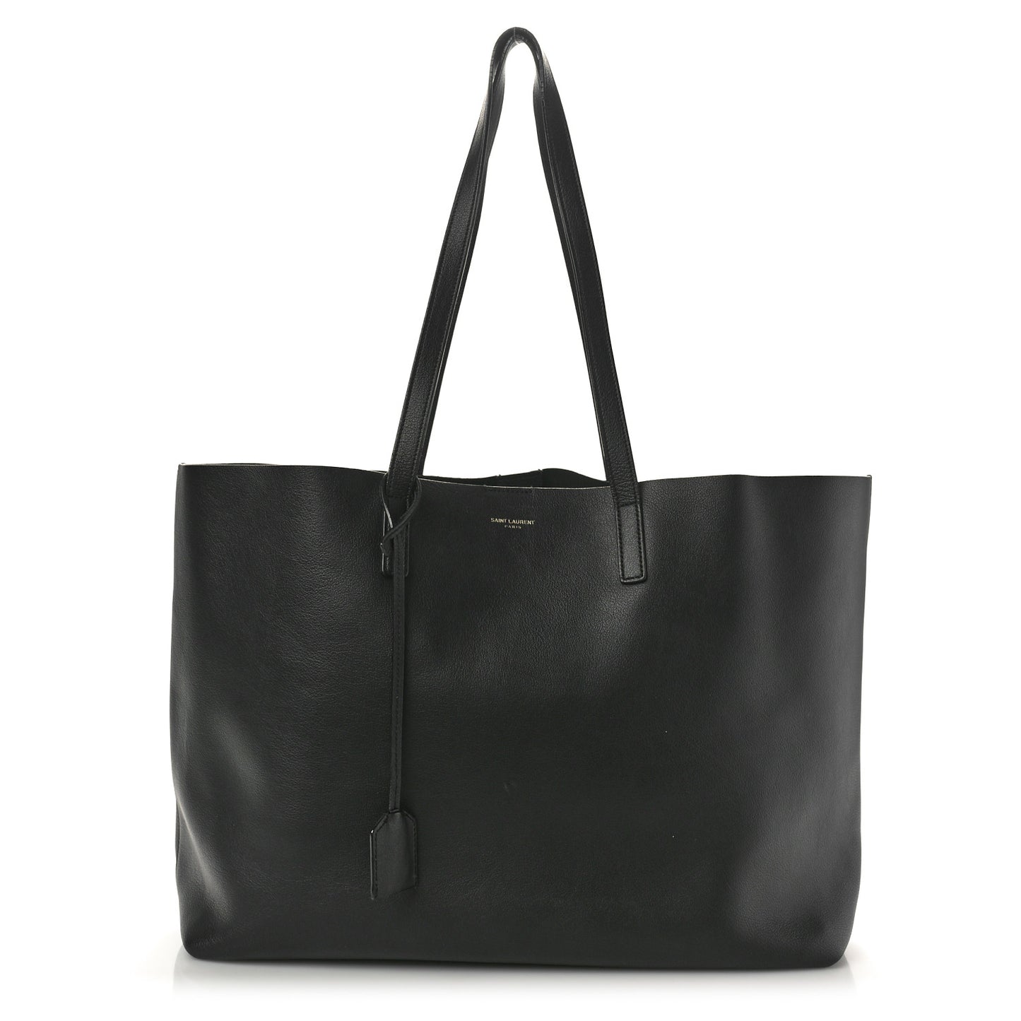 Calfskin Large Shopping Tote Black