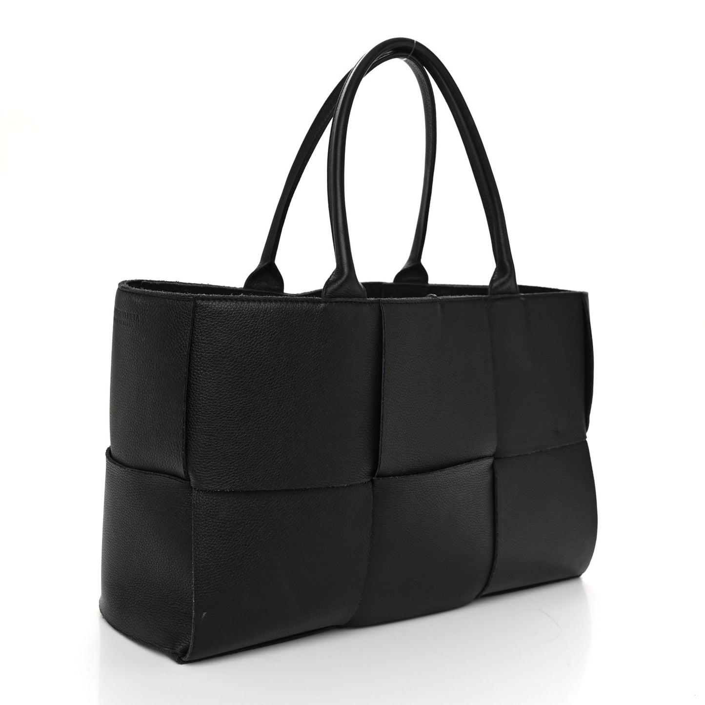 Nappa Maxi Intrecciato Arco Tote Black