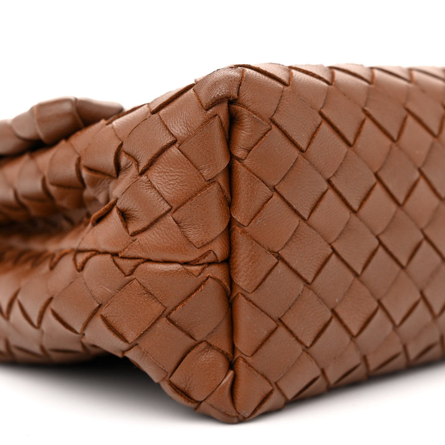 Nappa Intrecciato Baby Olimpia Shoulder Bag Ebano