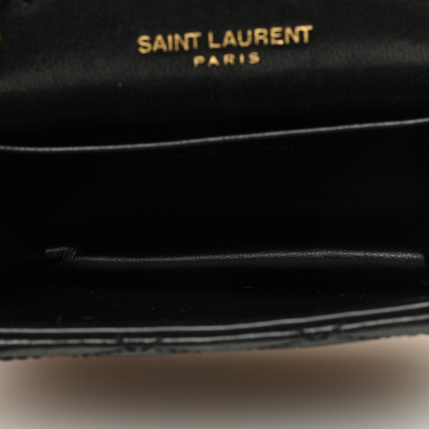 Saint Laurent SAINT LAURENT Lambskin Quilted Micro Gaby Bag Black 5 of 8