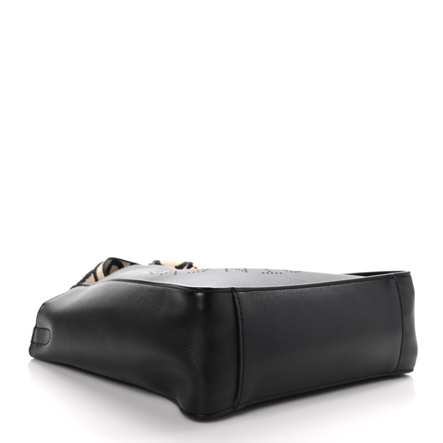 Stella McCartney STELLA MCCARTNEY Eco Alter Nappa Perforated Logo Mini Crossbody Black 4 of 9