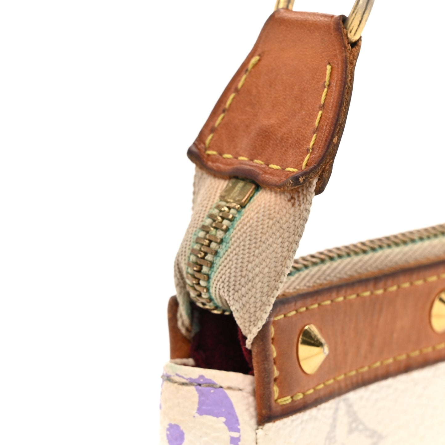 Monogram Multicolor Pochette Accessories White