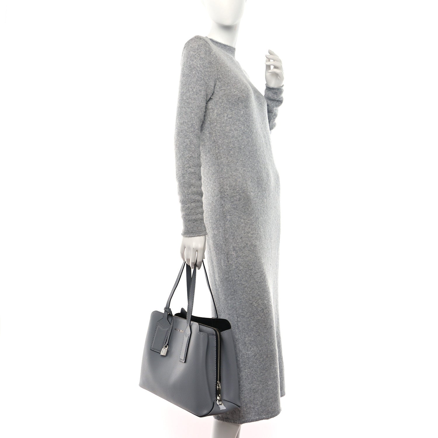 Marc Jacobs Pebbled Calfskin Editor Shopping Tote Grey 2 of 10