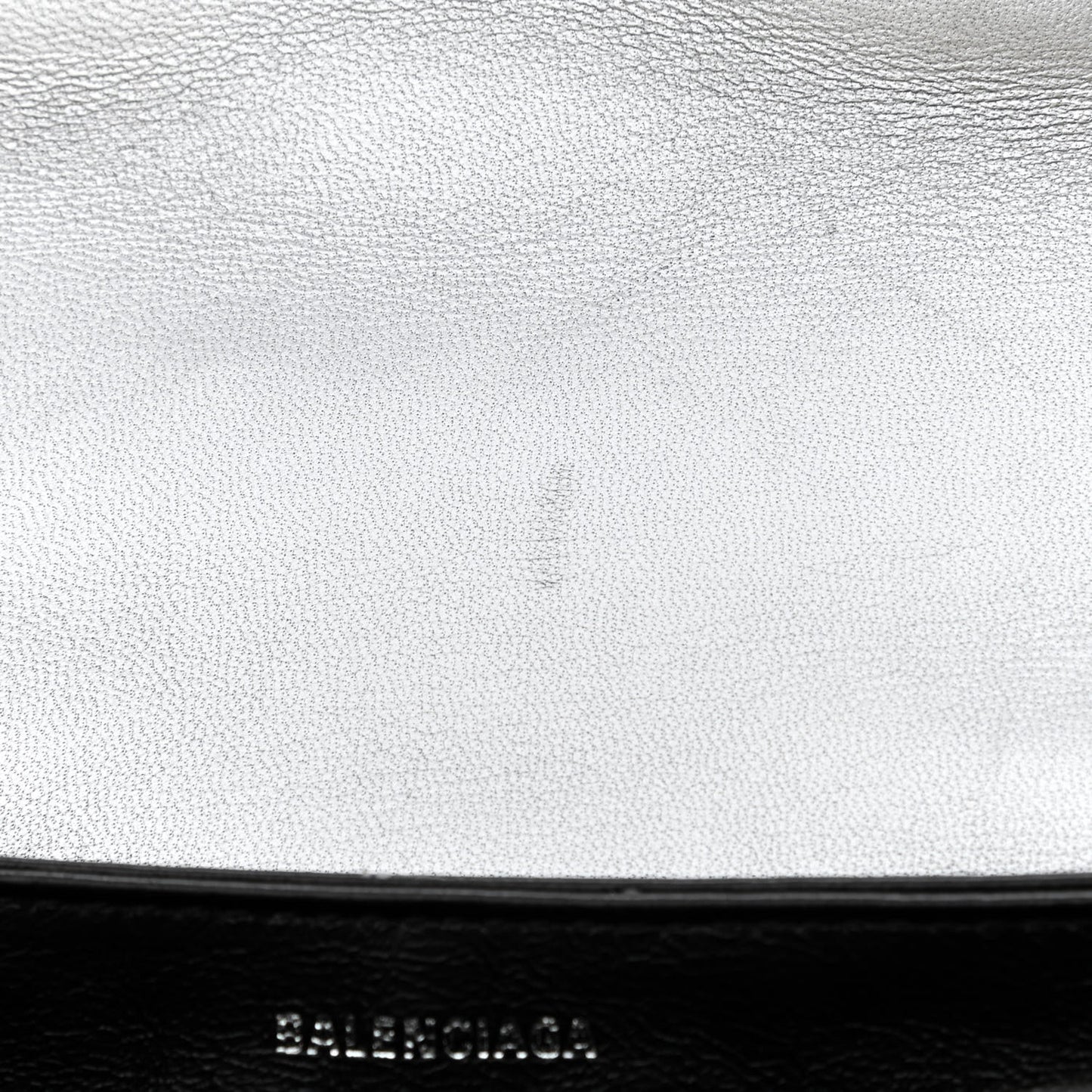 Nappa Allover License BB Monogram Embossed Small Triplet Bag Silver