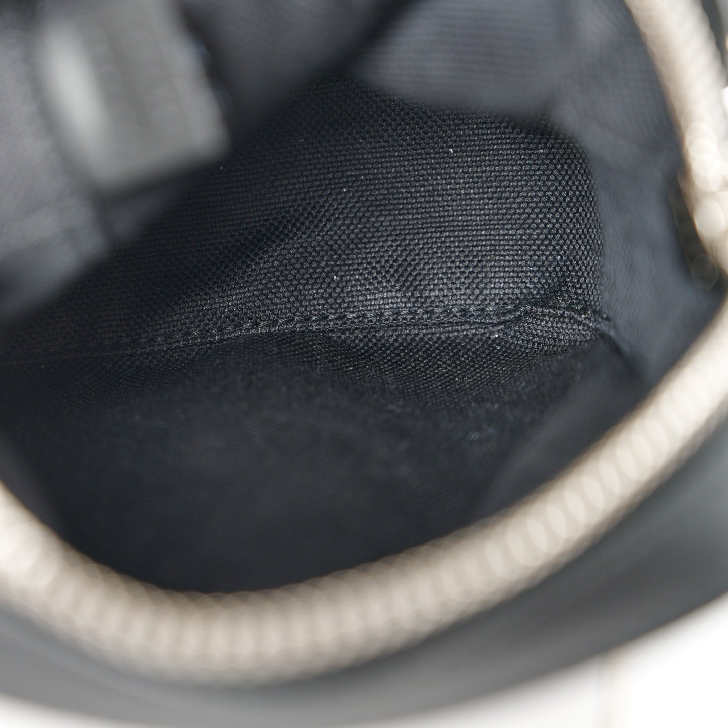 GG Supreme Monogram Appia Calfskin Web Small Camera Messenger Bag Black Grey