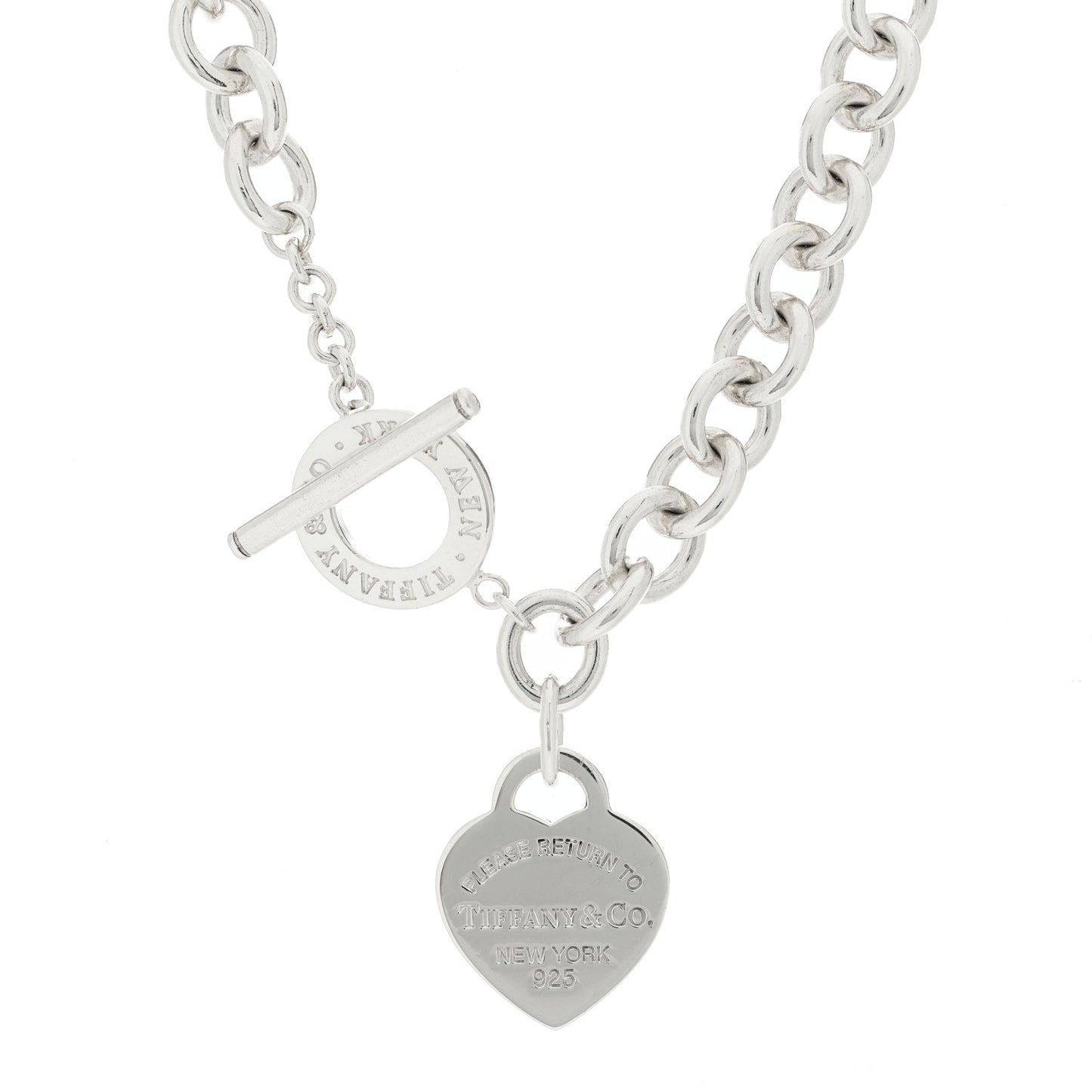 Sterling Silver Return to Tiffany Heart Tag Toggle Necklace