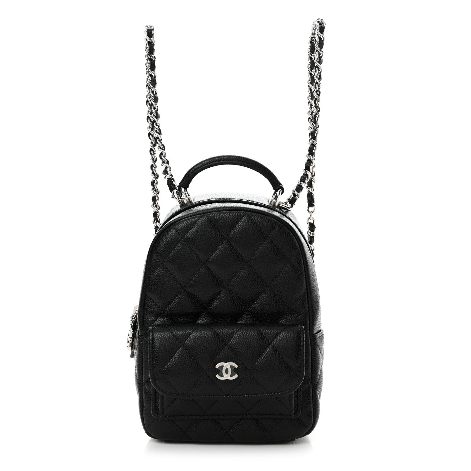 Chanel Caviar Quilted CC Mini Classic Backpack Black 1 of 11