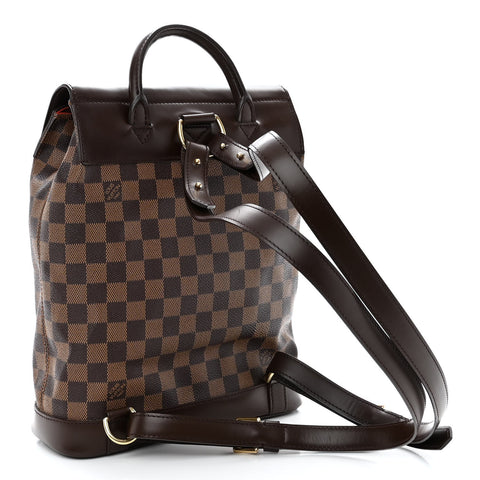 LOUIS VUITTON Damier Ebene Soho Backpack