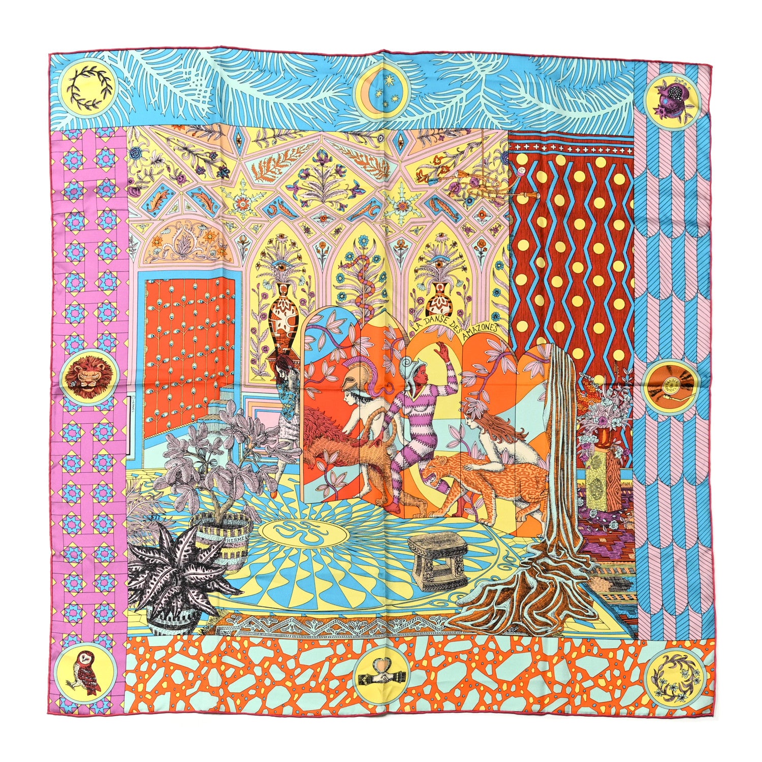 HERMES エルメス90 La Danse バレエの踊り子シルク100% エルメス HERMES カレ90 La Dance バレエの踊り子 スカーフ シルク