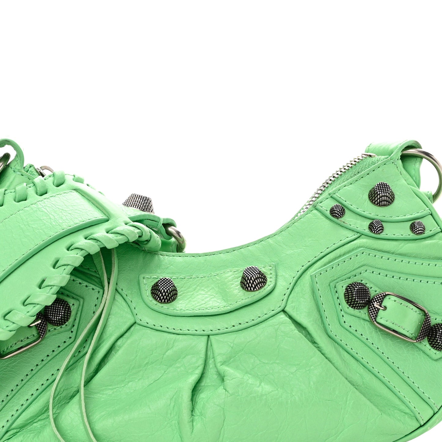 Agneau Arena Le Cagole Shoulder Bag XS Mint Green