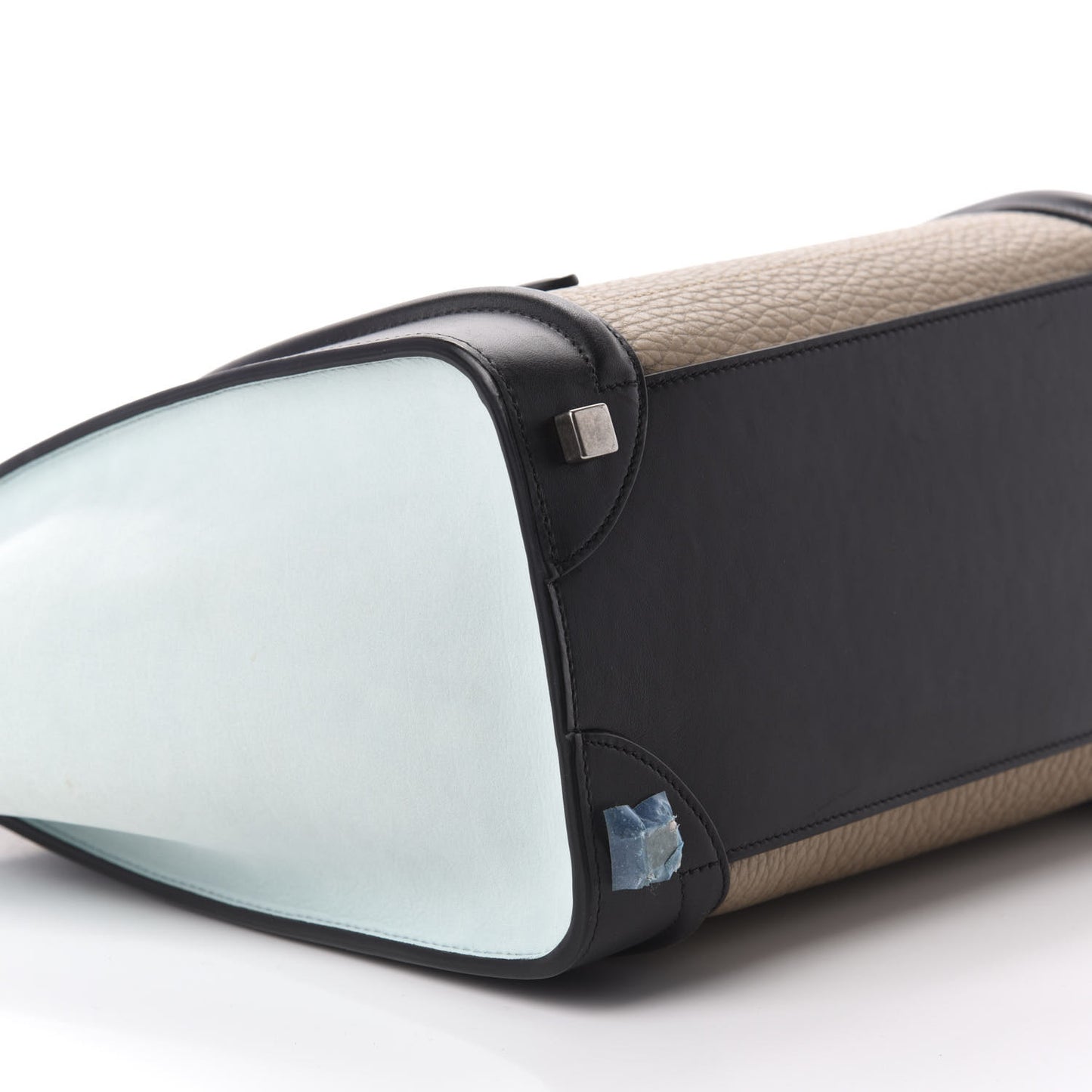 Bullhide Calfskin Nubuck Micro Tri-Color Luggage Beige