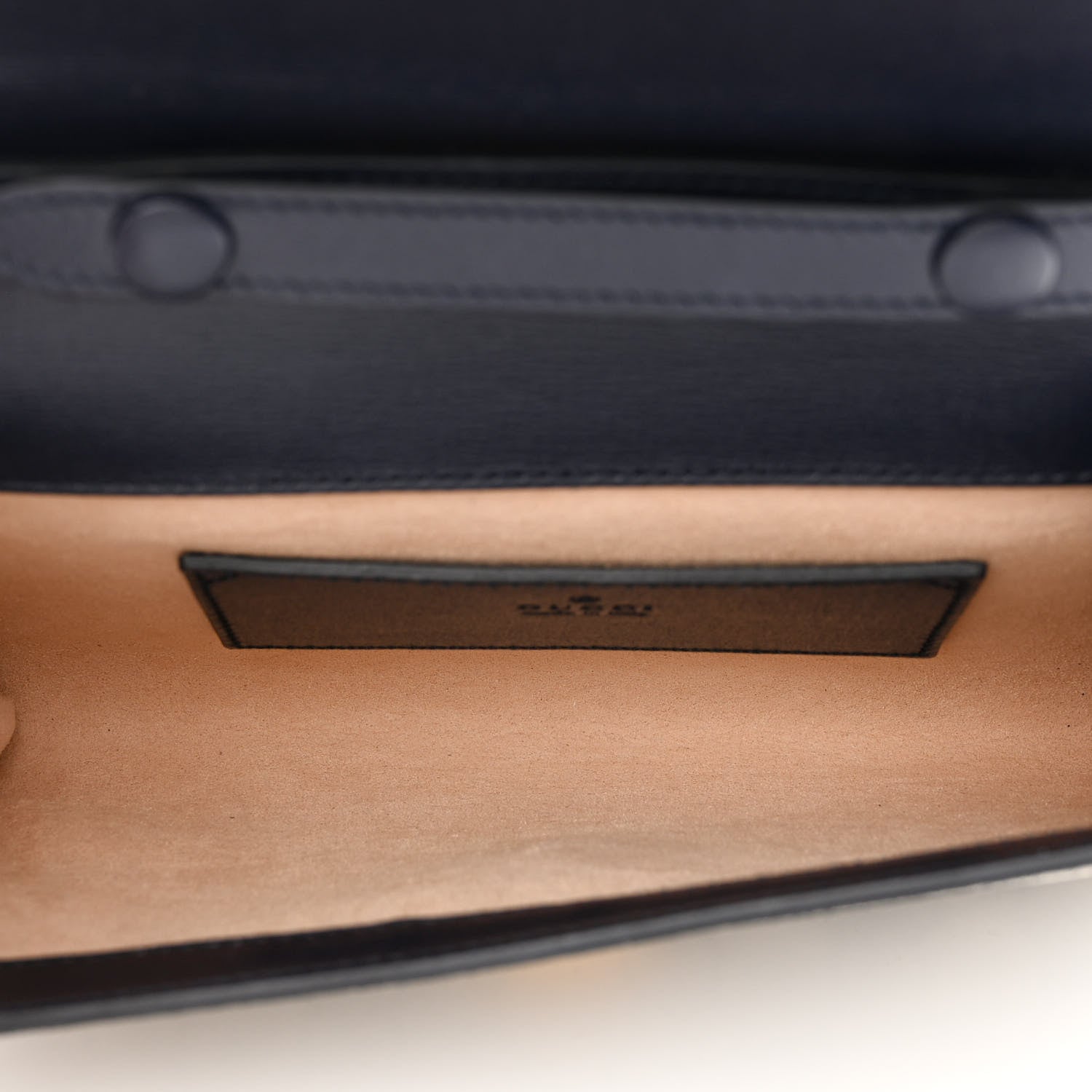 Gucci GG Supreme Monogram Azalea Calfskin Web Mini Horsebit 1955 Chain Shoulder Bag Beige Blue 5 of 9