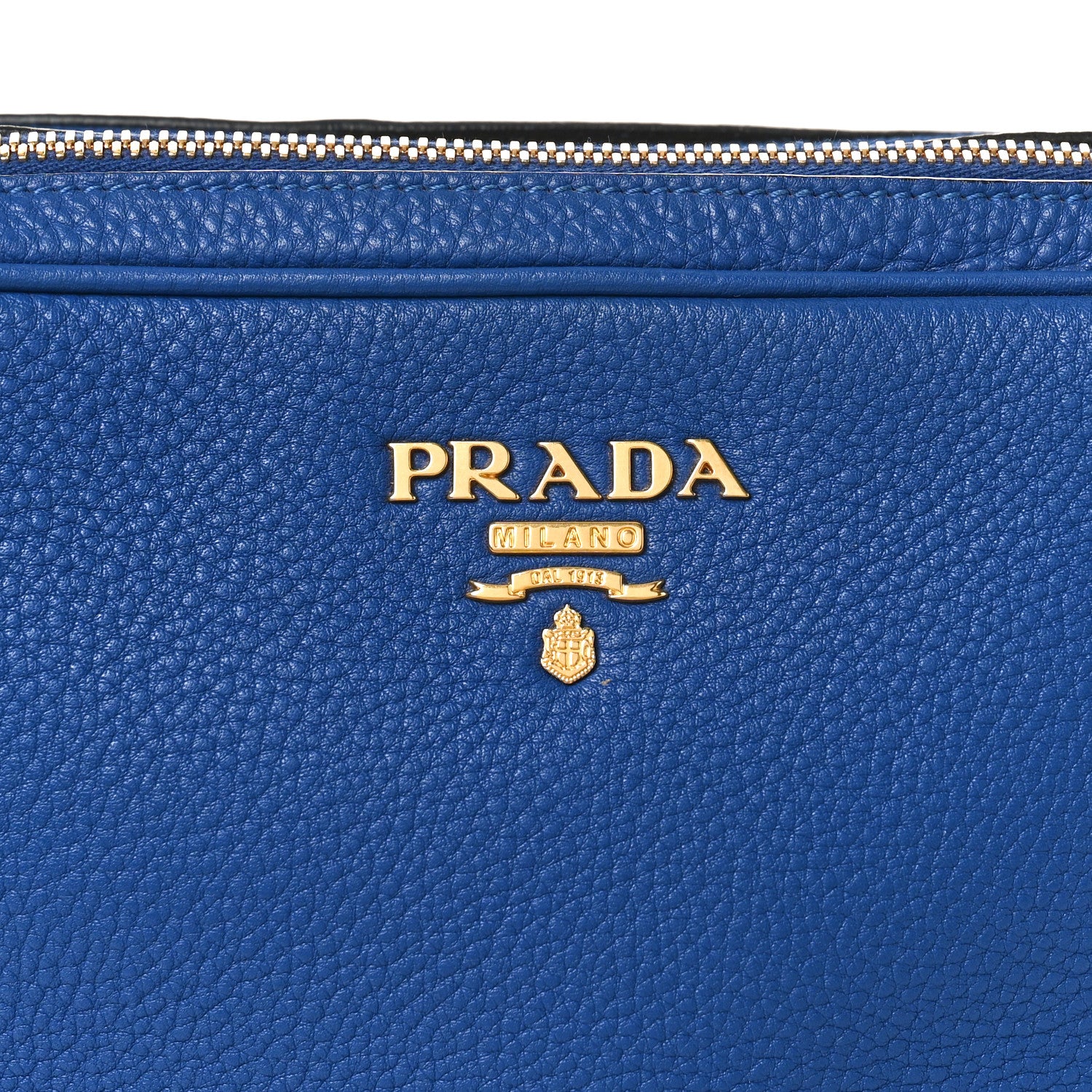 Prada Vitello Phenix Camera Bag Blue 7 of 10