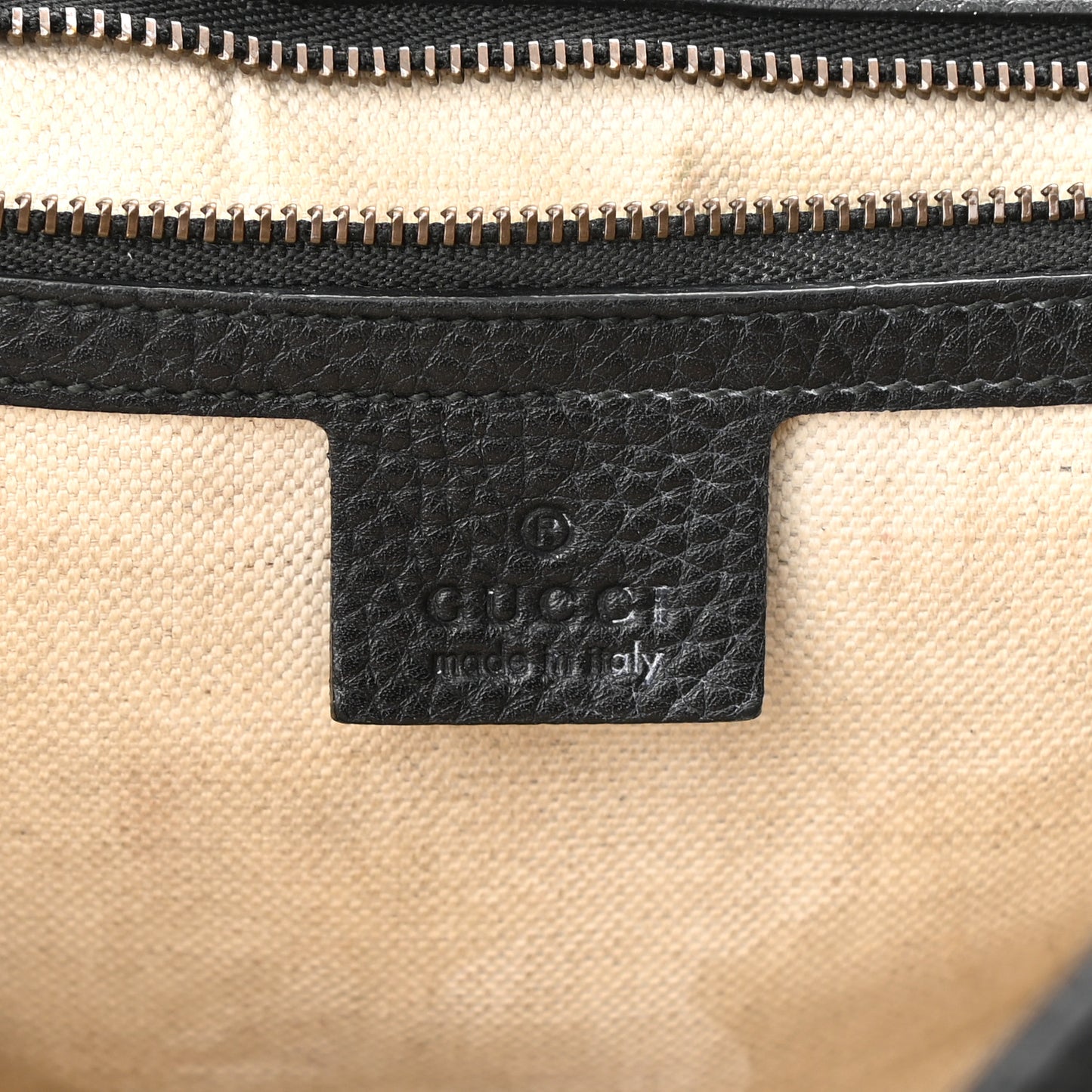 Calfskin Small GG Marmont Top Handle Bag Black