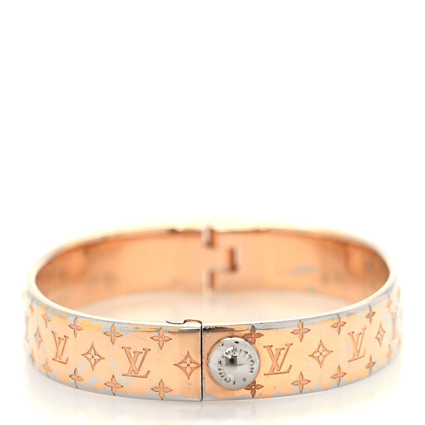 Brass Monogram Nanogram Cuff S Gold