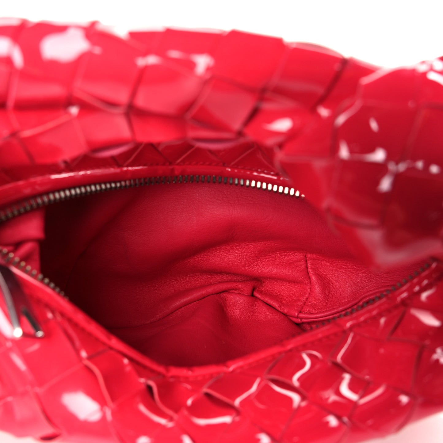 Patent Nappa Intrecciato Mini Jodie Candy Stripe
