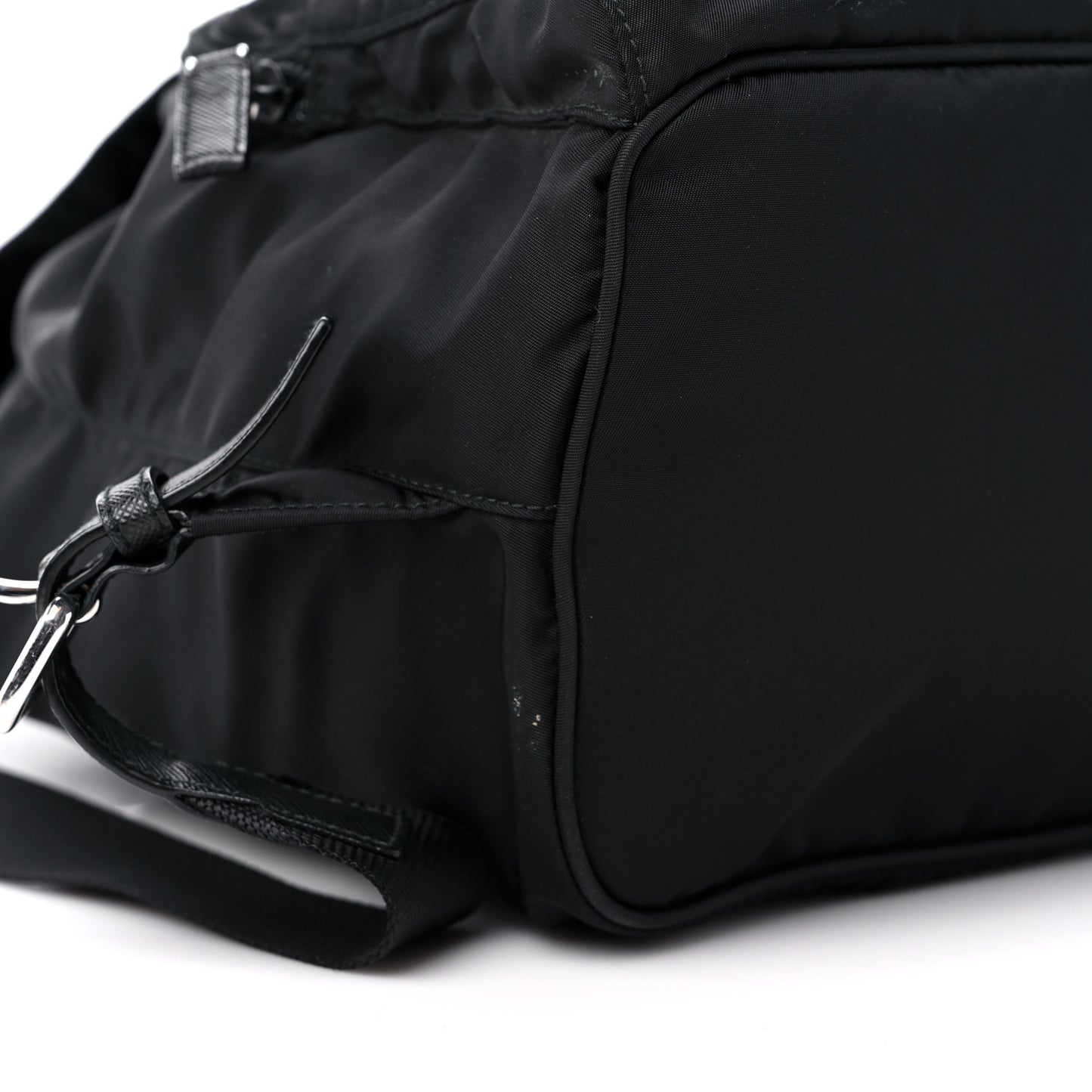Tessuto Nylon Saffiano Medium Backpack Black