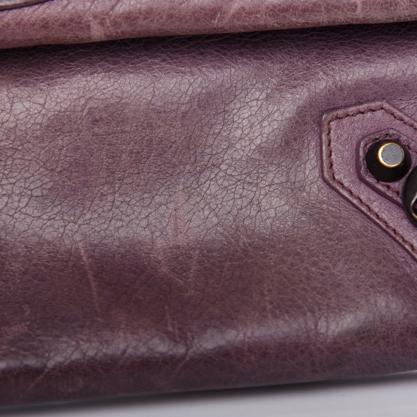 Agneau Classic Hardware Envelope Clutch Murier