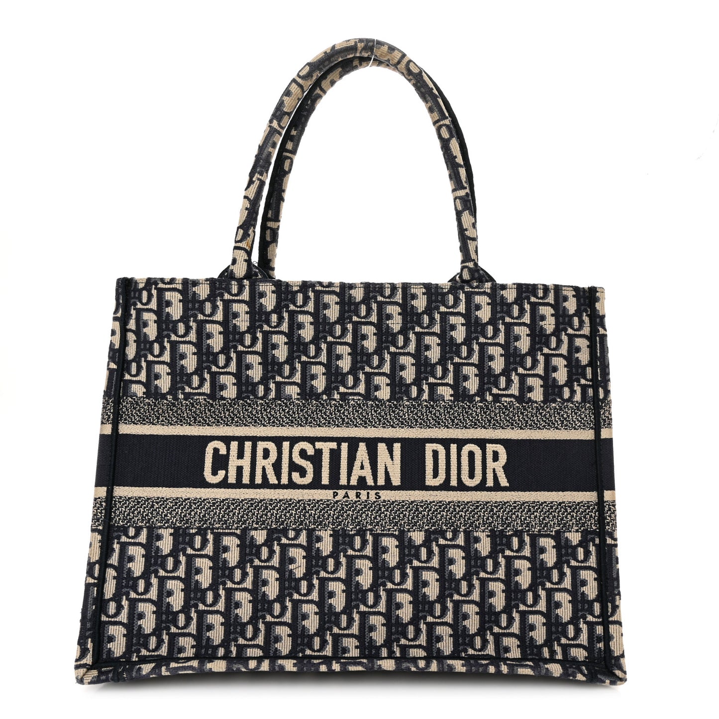 Oblique Medium Book Tote Blue Multicolor
