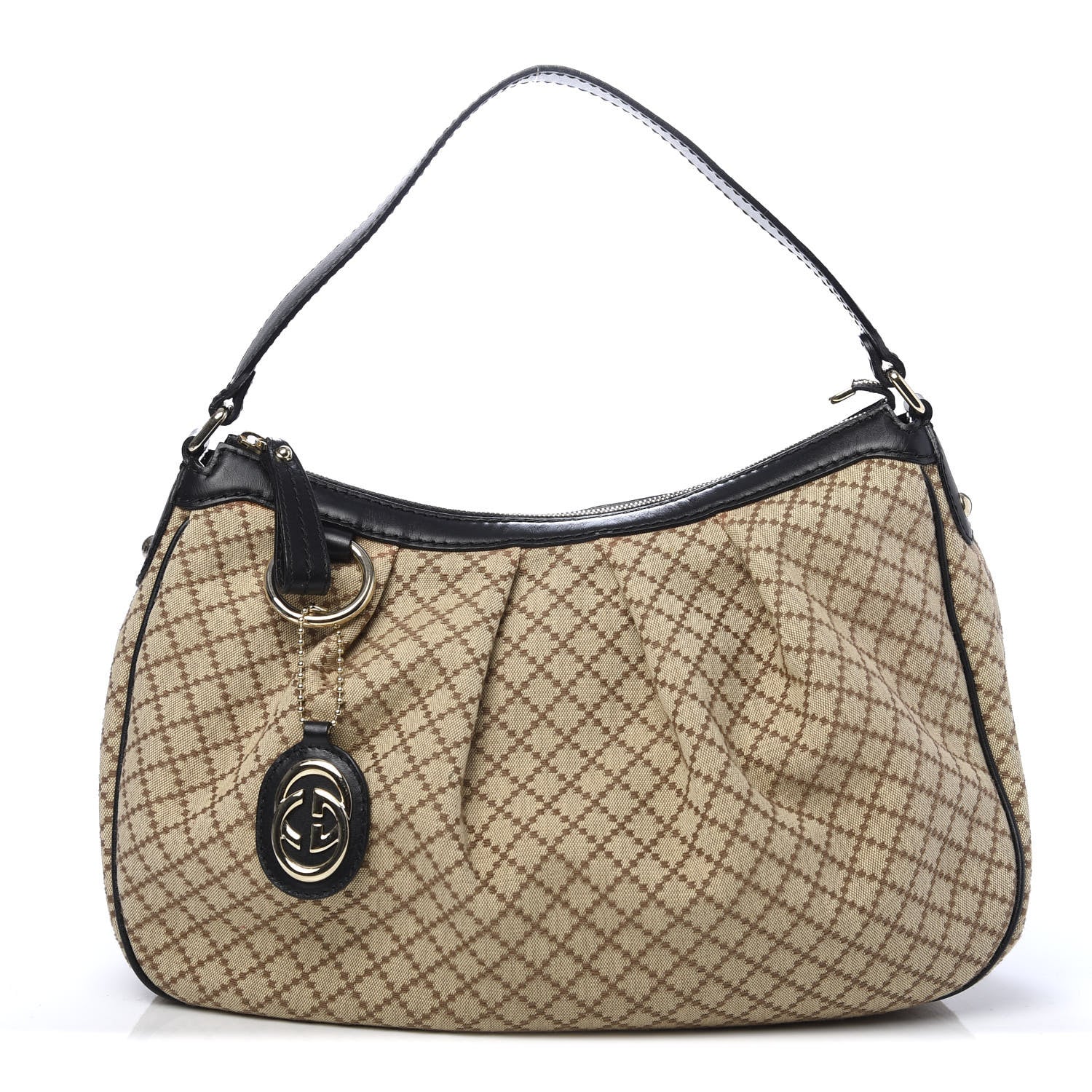 Gucci Diamante Medium Sukey Hobo Black 1 of 10