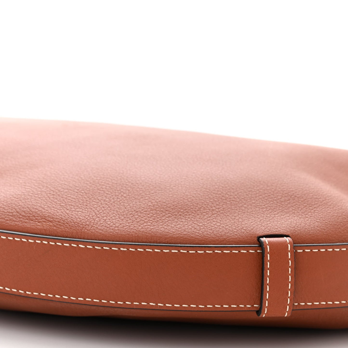 Supple Calfskin Medium Strap Leandre Shoulder Bag Brown